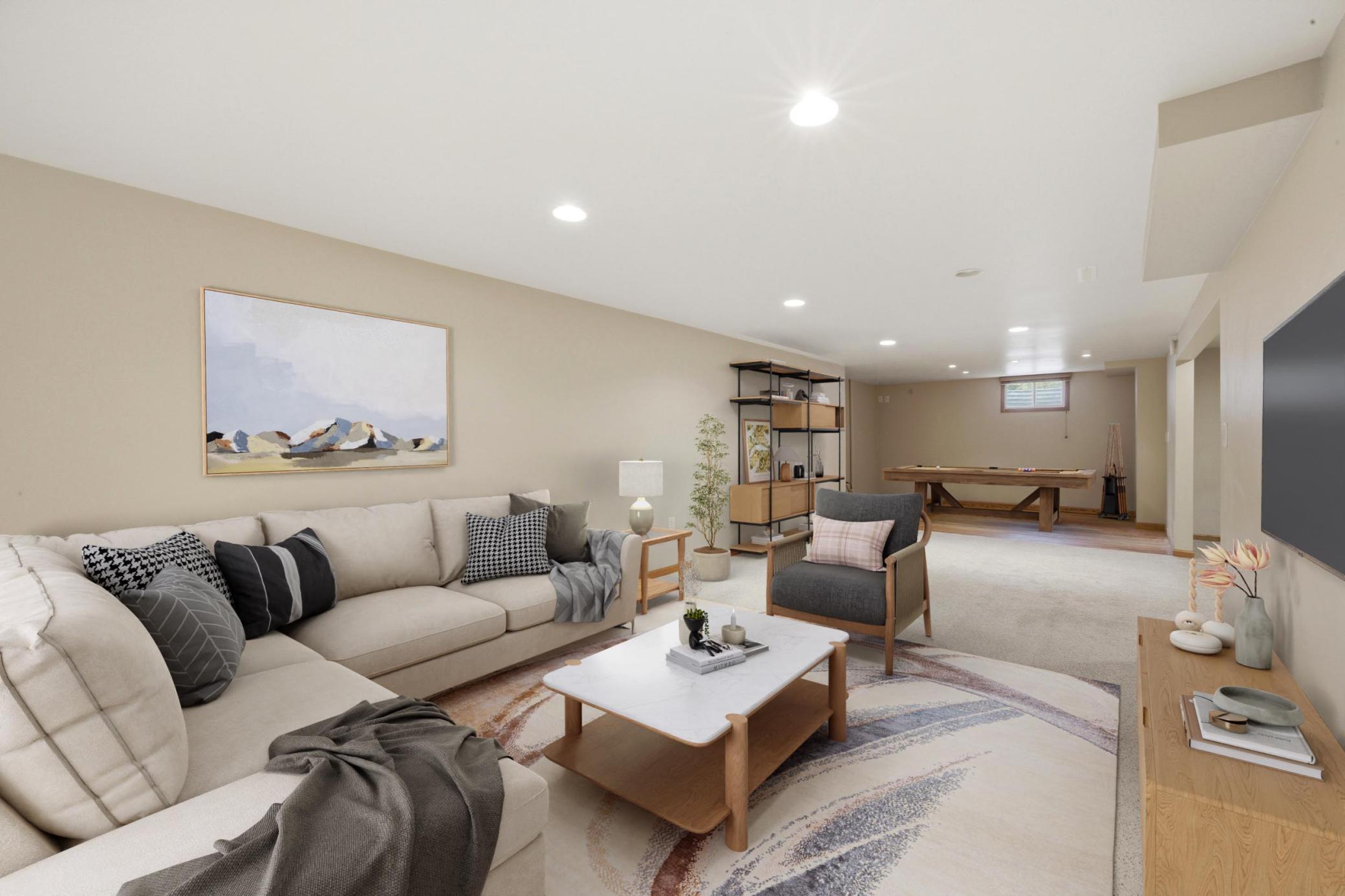 Family Room - Virtually Staged
