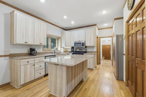 Granite counter tops and stainless appliances