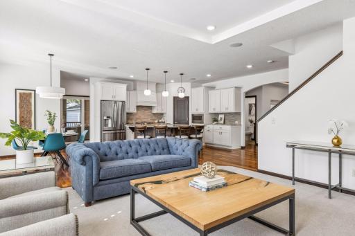 Designed for modern living, with an open-concept floor plan and high ceilings.