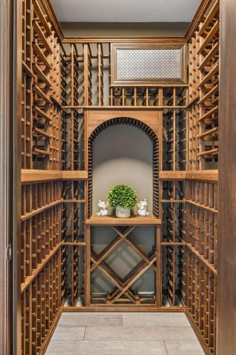 Climate controlled wine cellar, just off the kitchen.