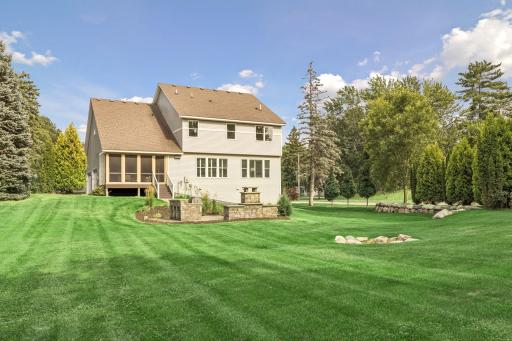 Over half an acre, corner lot with plenty of open space.