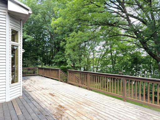 Another deck view - lake through the trees
