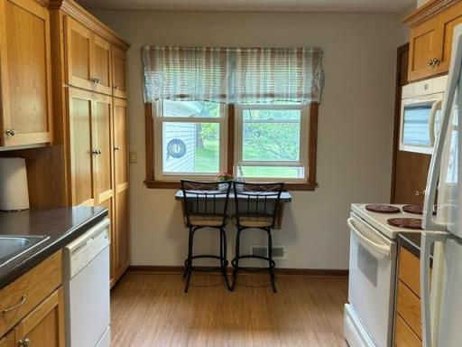 Quaint breakfast area overlooking the back yard!