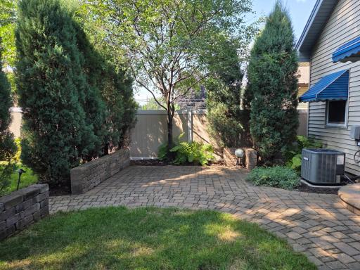 Another view of this terrific patio- notice the privacy fence too!