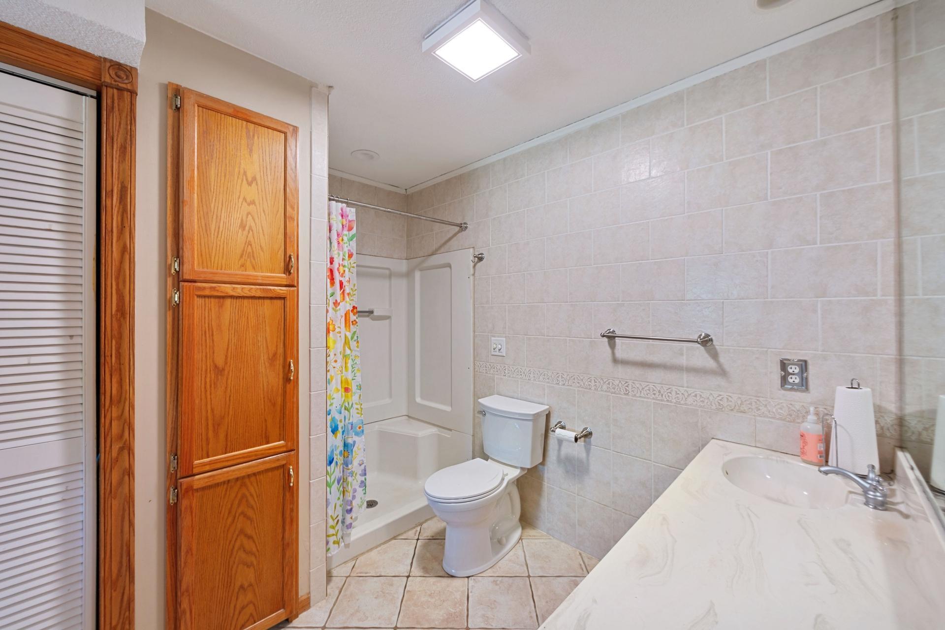 Lower Level - Updated 3/4 Bath