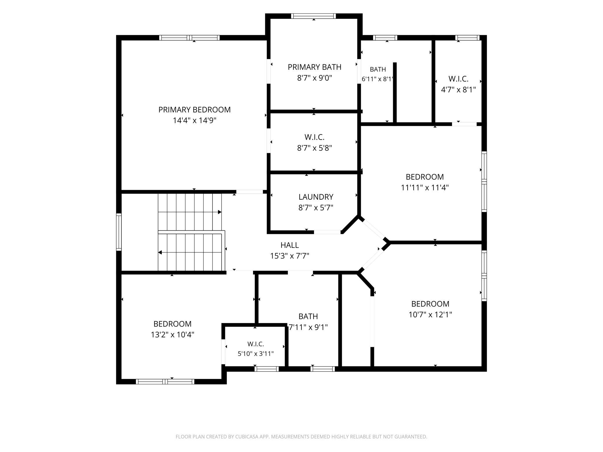 Upper - floor plan