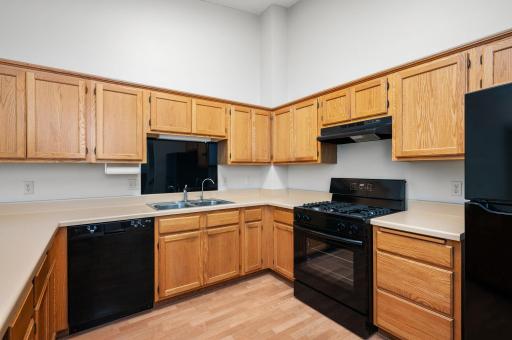 ample counter space and newer appliances