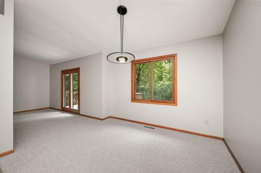 Dining area, adjacent to kitchen/living room