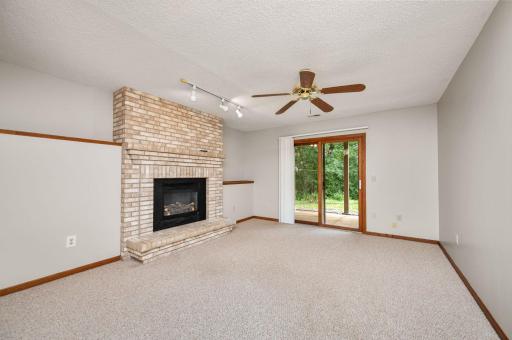 Fireplace in the walkout LL
