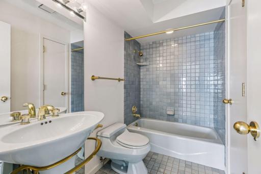 Attached bath & walk-in closet in bedroom two