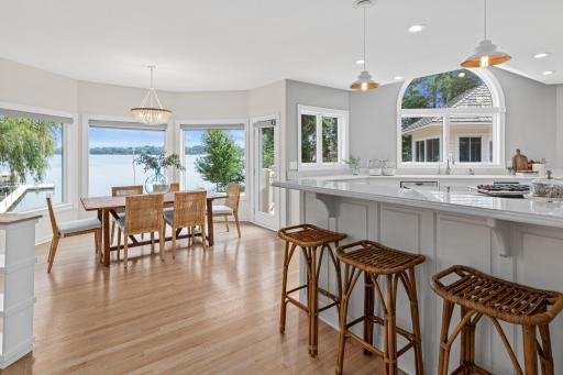 A true centerpiece of the home, this exceptional kitchen features high-end appliances, extensive counter space, custom cabinetry, and breathtaking views of Turtle Lakeâcreating an inspiring setting for everyday living and unforgettable entertaining.