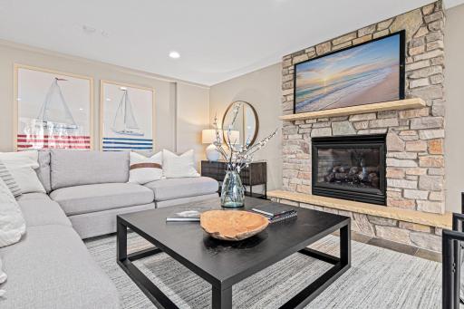 Invite family and friends over for the big game, or a favorite movie after the day on the lake.