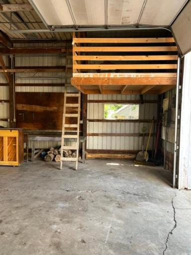 Additional storage inside the shed
