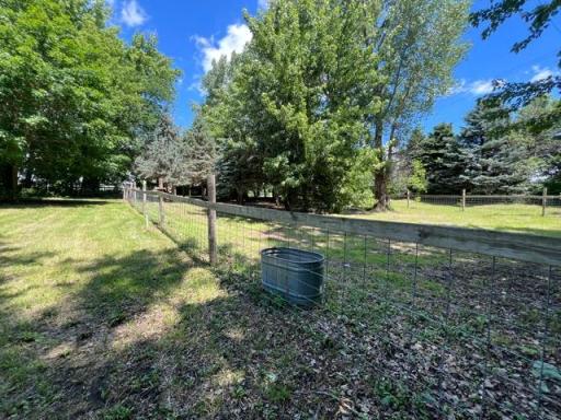 The east pasture with the loafing shed. This has electric and wire fencing