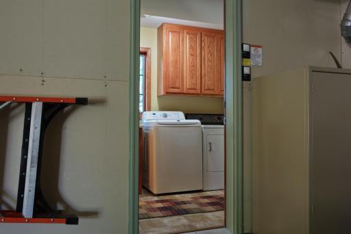 Laundry on the main level through the garage