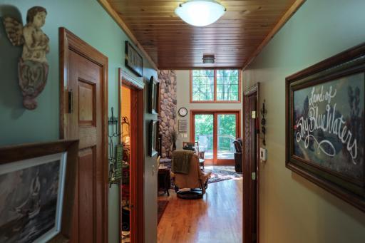 From the entry to the hall of the main living area