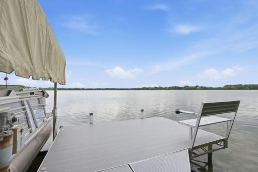 Throw in a line and catch a largemouth right from your dock!