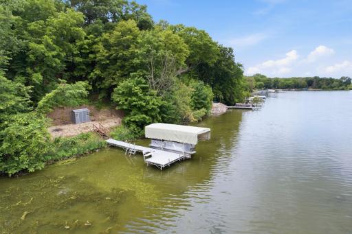 Brand new dock and storage shed with electricity!