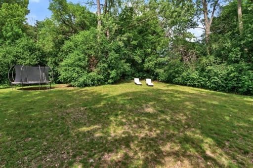 Backyard is large and private - plenty of space to play and relax.