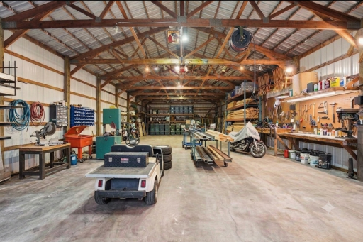 Inside of Pole Barn - Perfect for Boats, Cars, or anything else!
