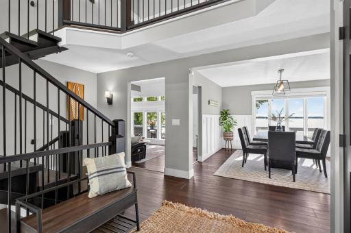 View from Entry Door Dining and Living room