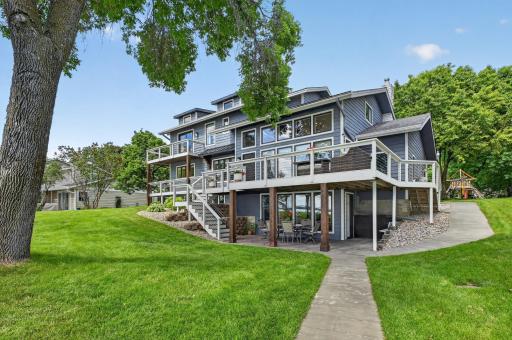 Back of Home-Wrap around Deck and LL Patio