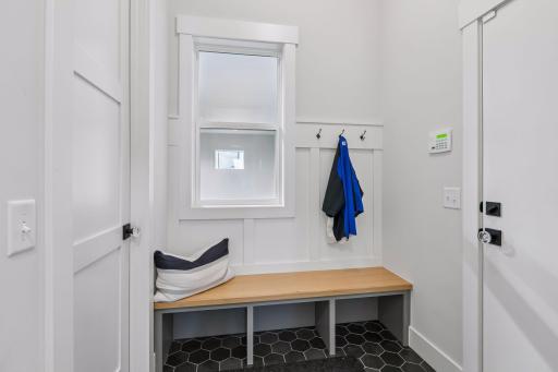 Pantry, Closet and Cubbie at Garage Entry