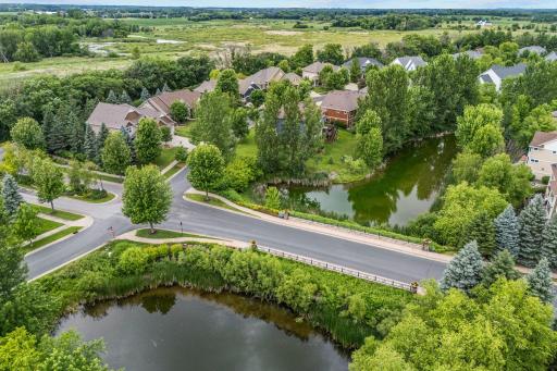 Professionally landscaped and maintained neighborhood entrance