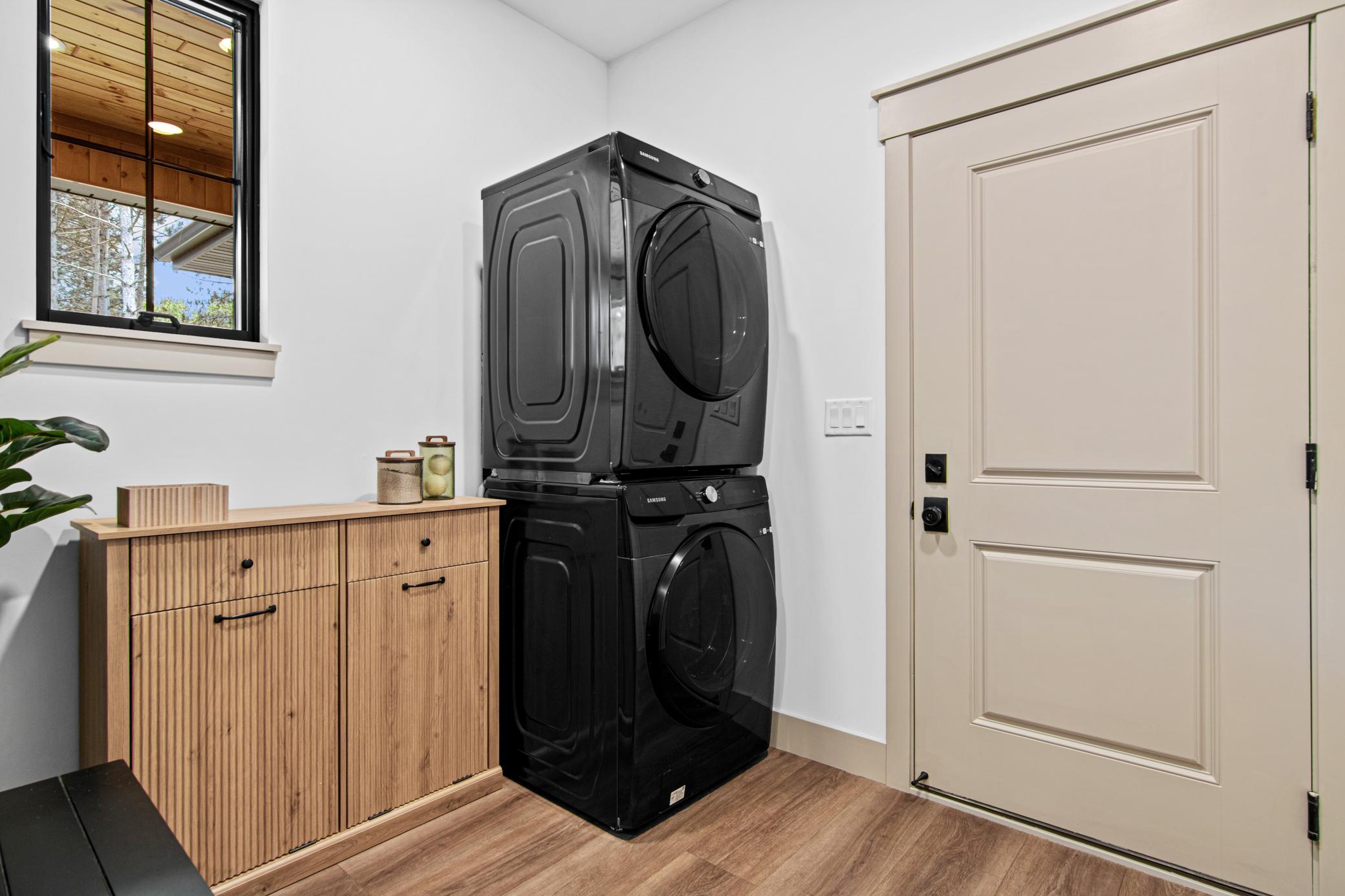 Main level laundry and mud room