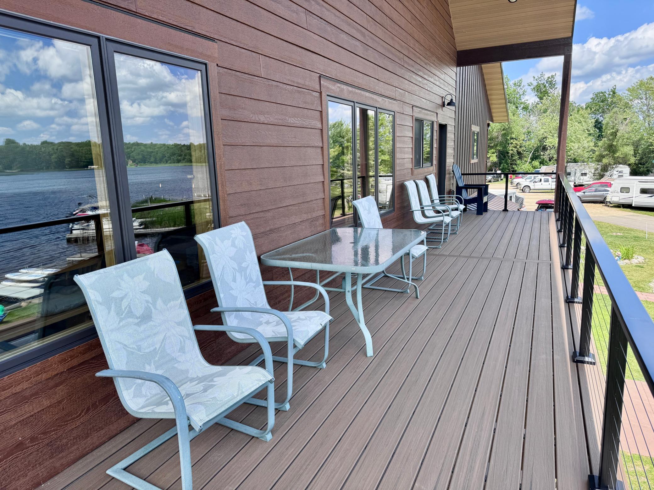 Owner's Home lake facing deck