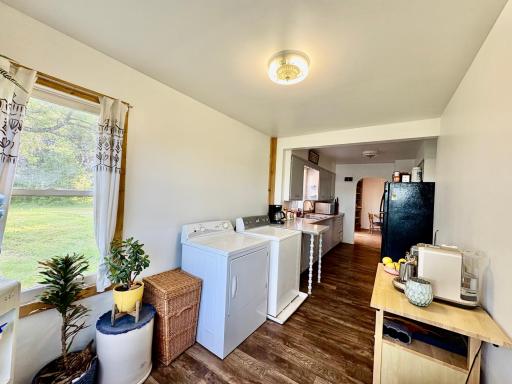 Laundry main level- can put in basement too