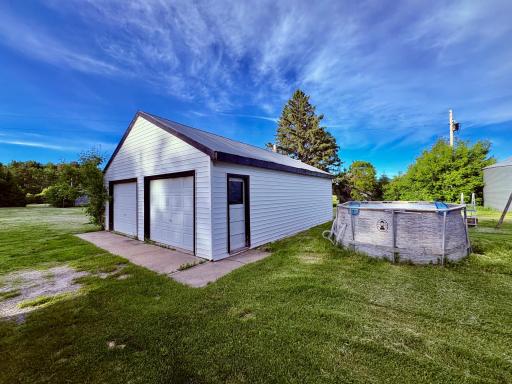 2 stall detached garage- and POOL!