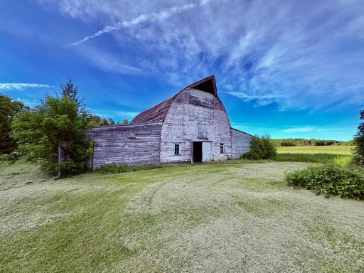 Front of barn