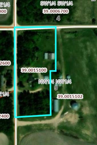 Approximate county property lines