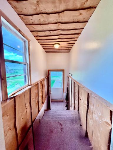 Entry with wood accents