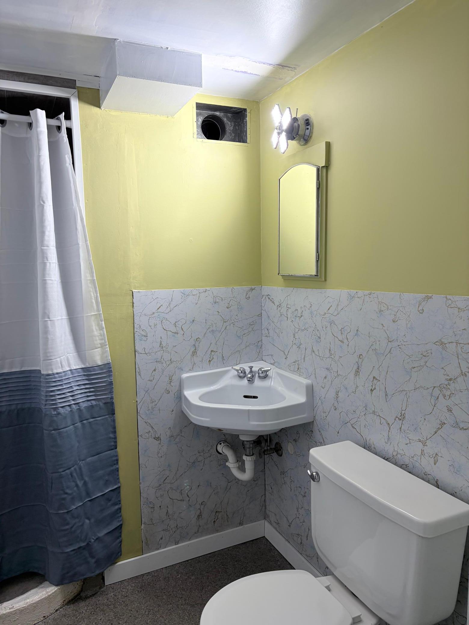 Basement bathroom