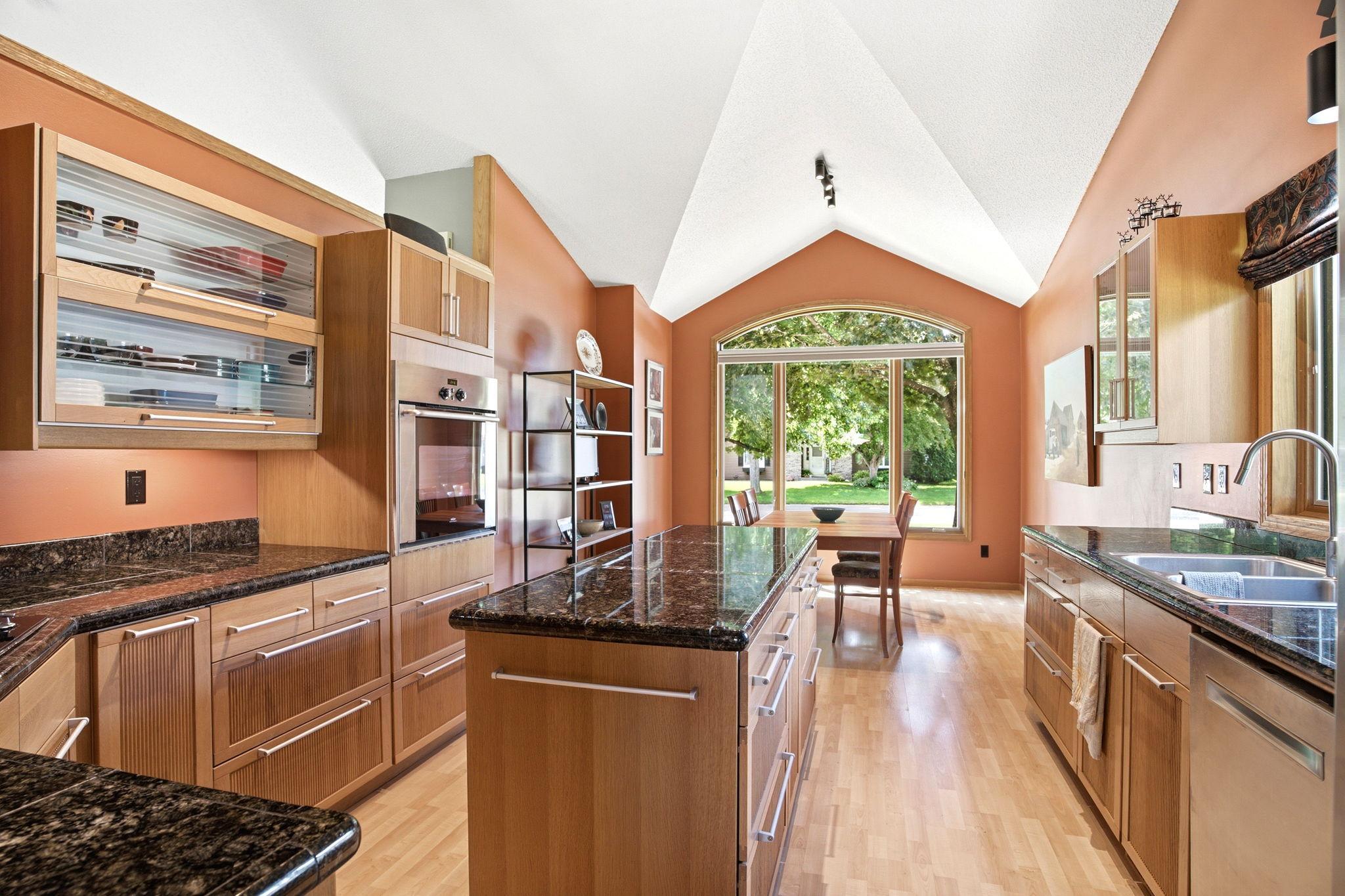Chefs kitchen with custom cabinetry