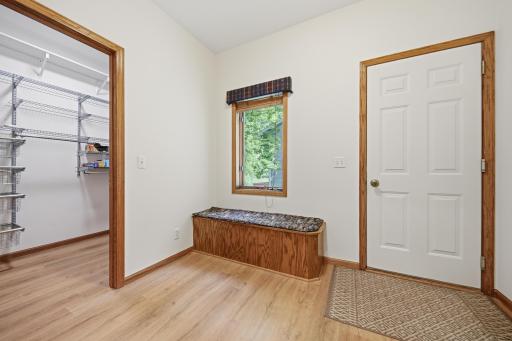 Large separate mudroom and adjoining pantry
