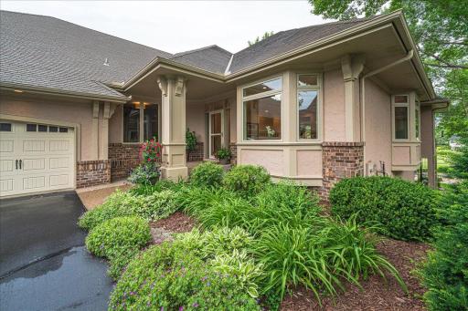 Charming perennial garden welcomes your guests