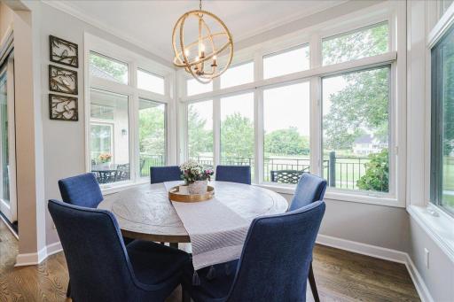 Informal dining with amazing wraparound views