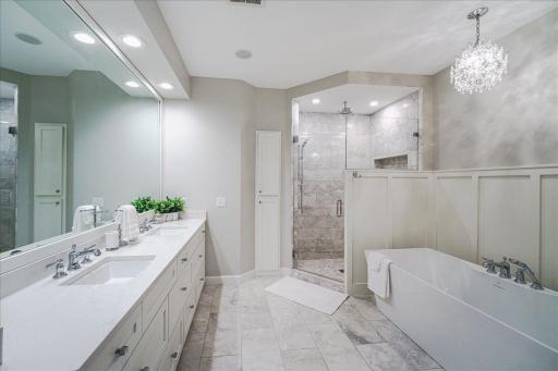 Your beautiful marble and quartz spa like bath