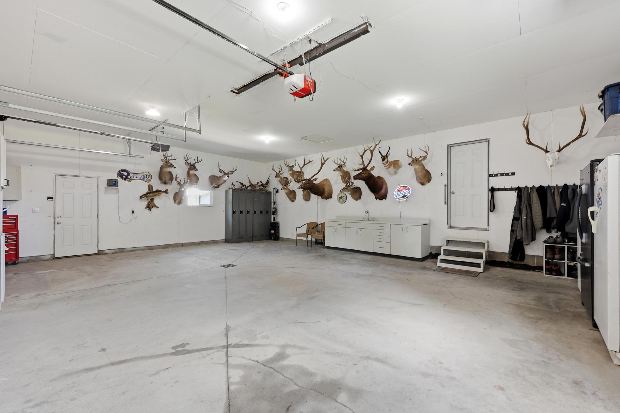 Triple Heated Garage Interior