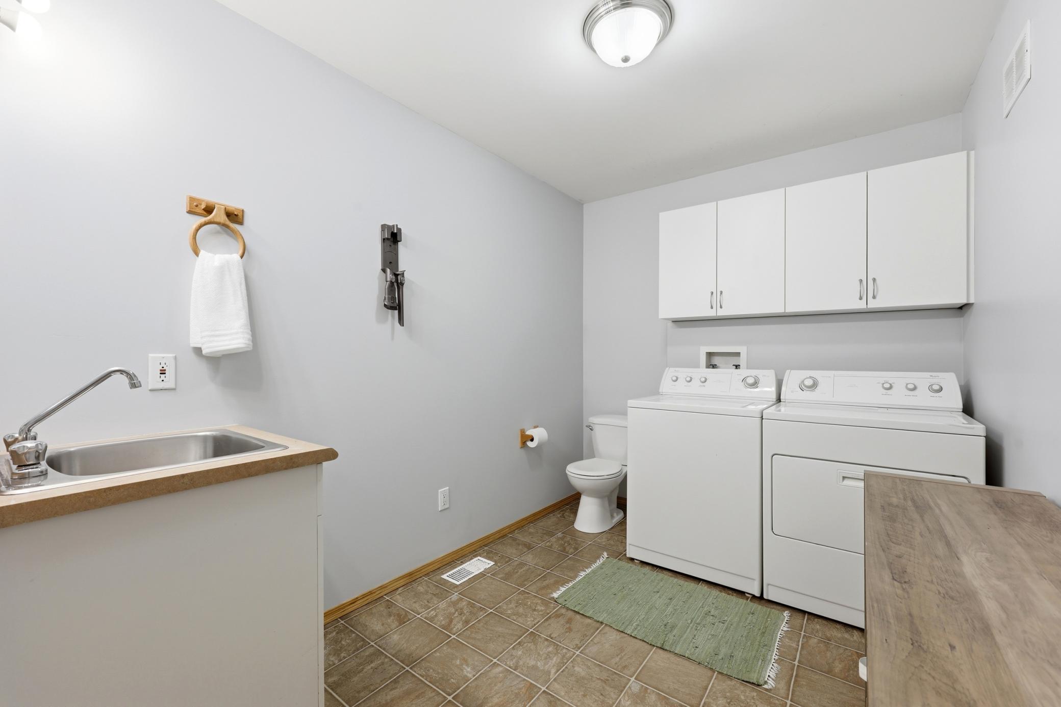Main Level Laundry/ 1/2 Bathroom
