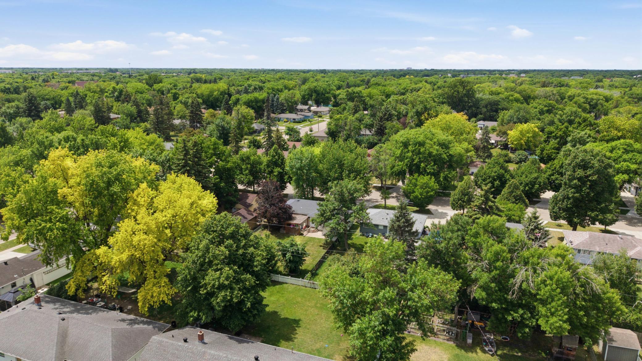 Overhead Backyard View to the Southwest