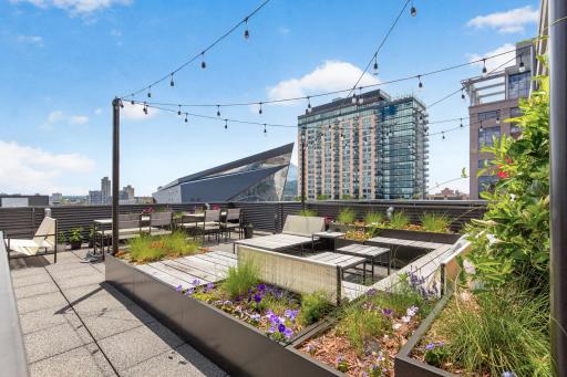 Rooftop Garden with Views of US Bank Stadium