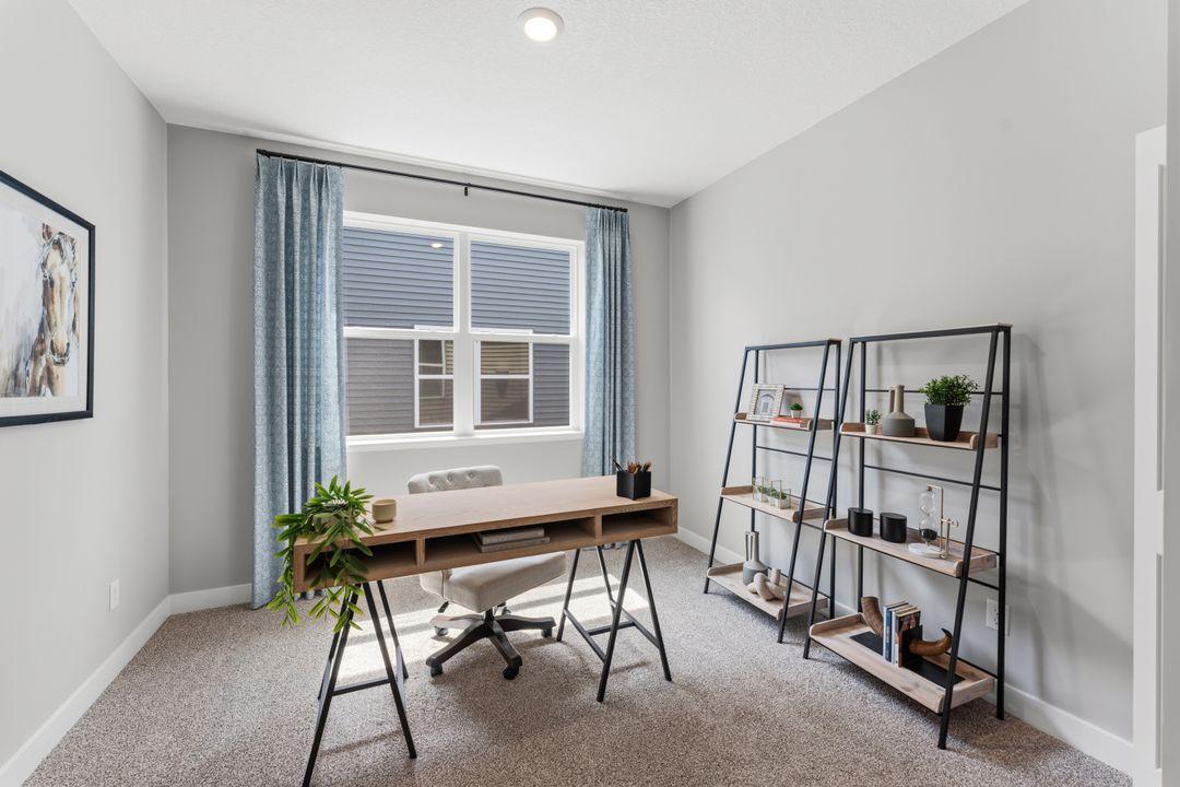 A third (bed)room provides an opportunity for a space customizable to your needs! Model photo, options and colors may vary.