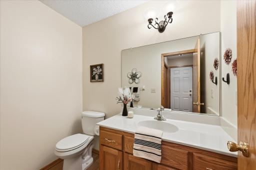 Convenient main level bathroom for guests.