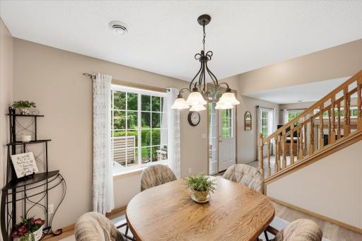 Dining area with easy access to the private patio.