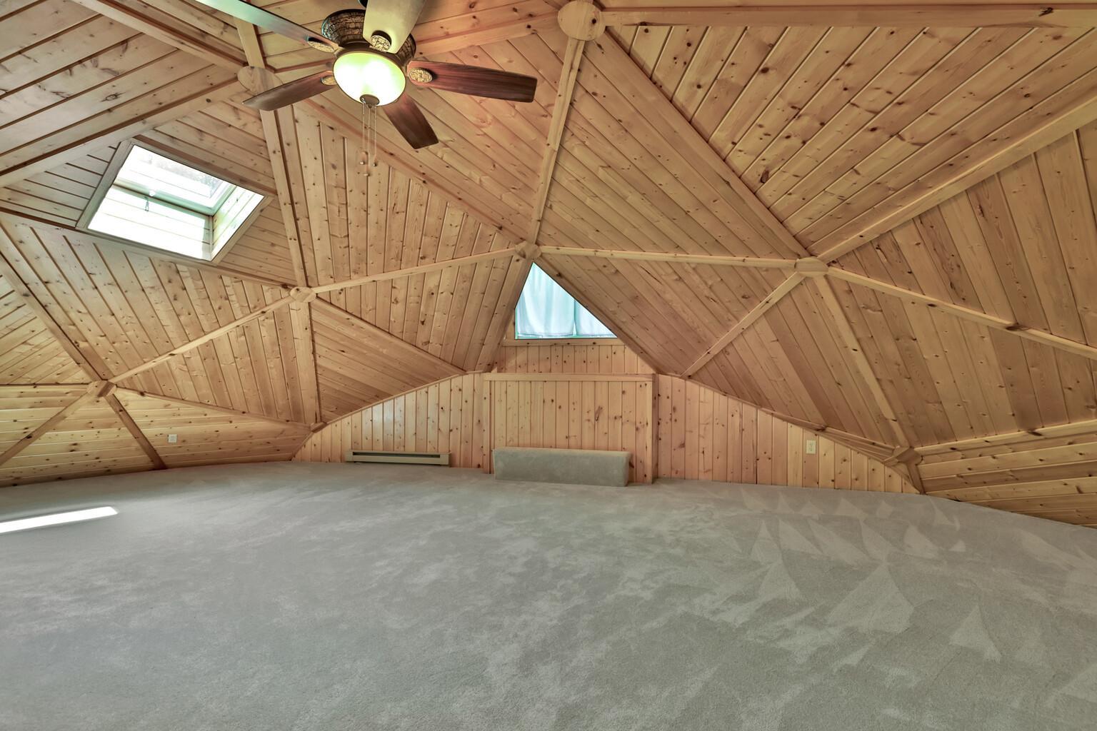 The top level (3rd level) is a 23' x 26' bedroom with a 3/4 bath.