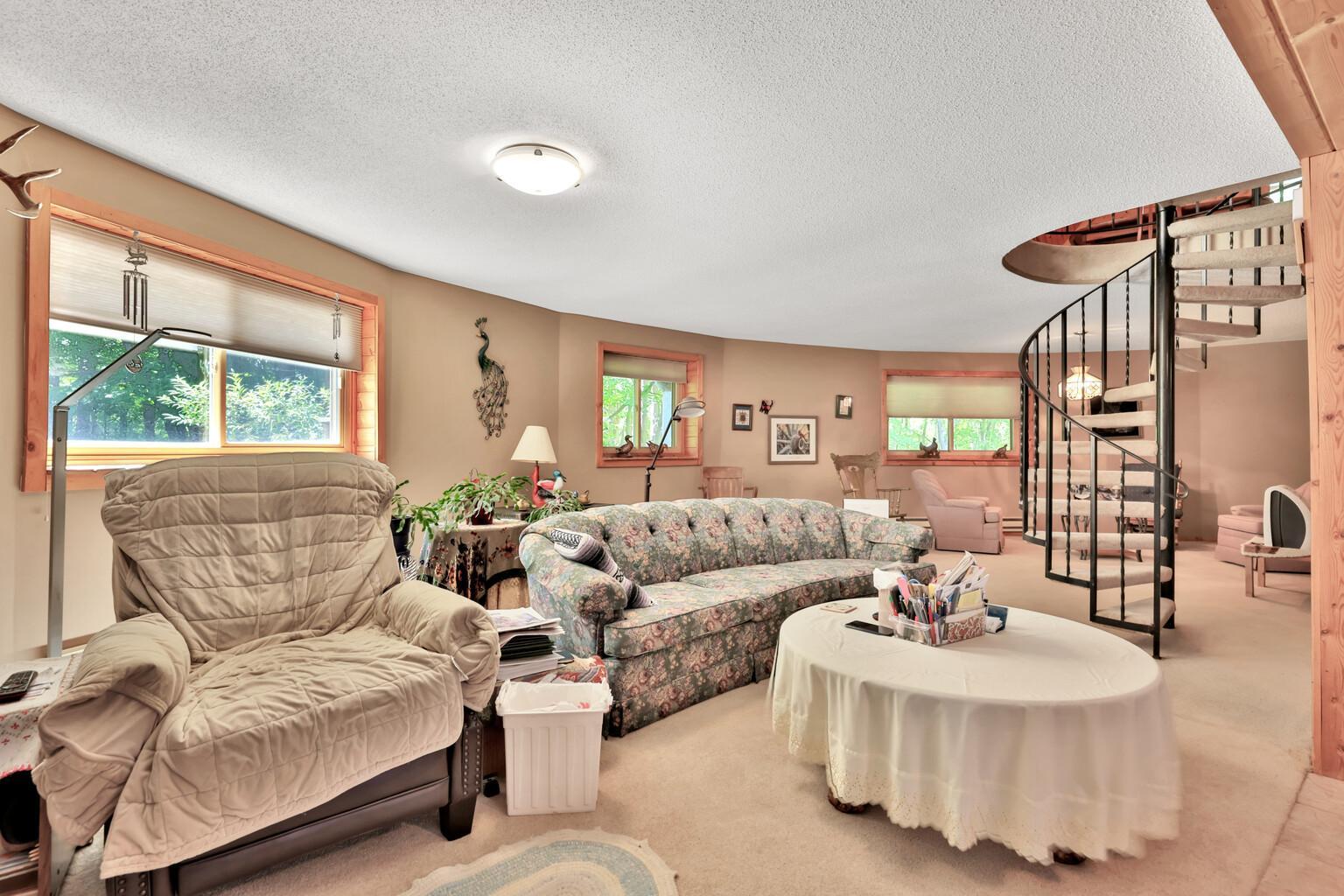 The large family room can be reconfigured for the new buyers needs.
